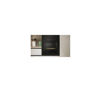 CANDY CA6NP3T3HTB BL 78 Lt Μαύρο Εντoιχιζόμενος Φούρνος Άνω Πάγκου