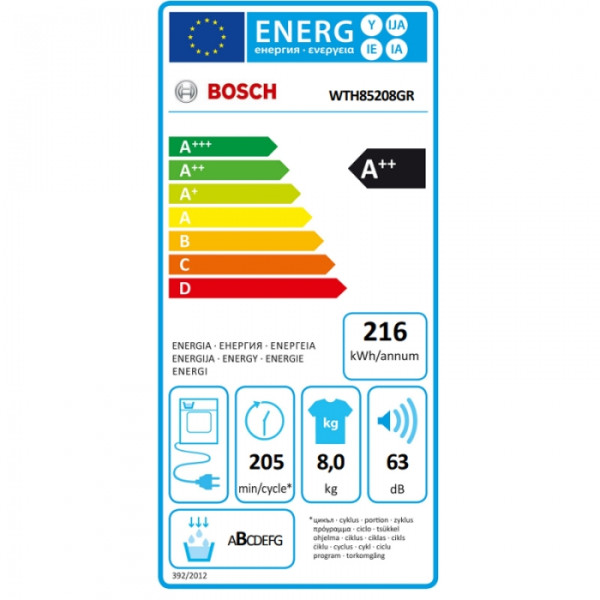 BOSCH WTH85208GR