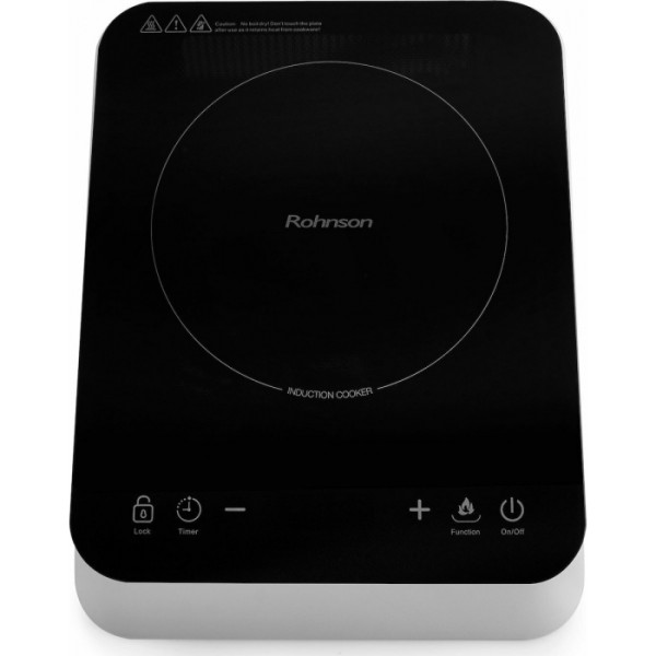 Rohnson R-2450 Επιτραπέζια Εστία Επαγωγική Μονή Μαύρη
