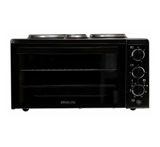 Davoline Star 4508BL Ηλεκτρικό Φουρνάκι 38lt με 3 Εστίες