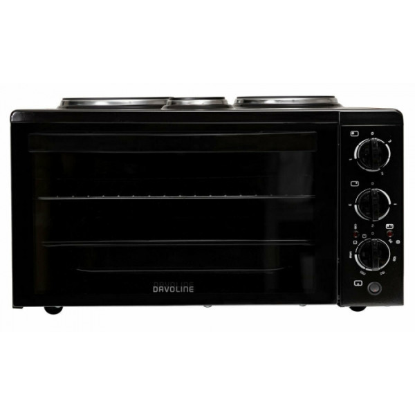 Davoline Star 4508BL Ηλεκτρικό Φουρνάκι 38lt με 3 Εστίες