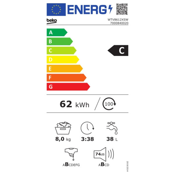 BEKO WTV8612 XSW