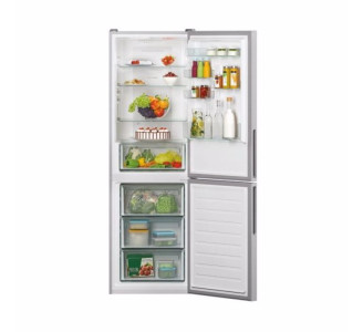 Candy CCE3T618FS Ψυγειοκαταψύκτης 342lt Total NoFrost Υ185xΠ59.5xΒ65.8εκ. Inox