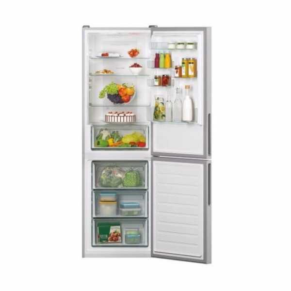 Candy CCE3T618FS Ψυγειοκαταψύκτης 342lt Total NoFrost Υ185xΠ59.5xΒ65.8εκ. Inox