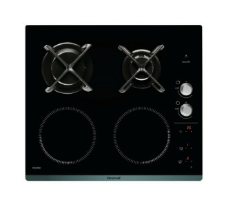Brandt BPI6414BM Εστία Υγραερίου & Ρεύματος Αυτόνομη 56x49cm
