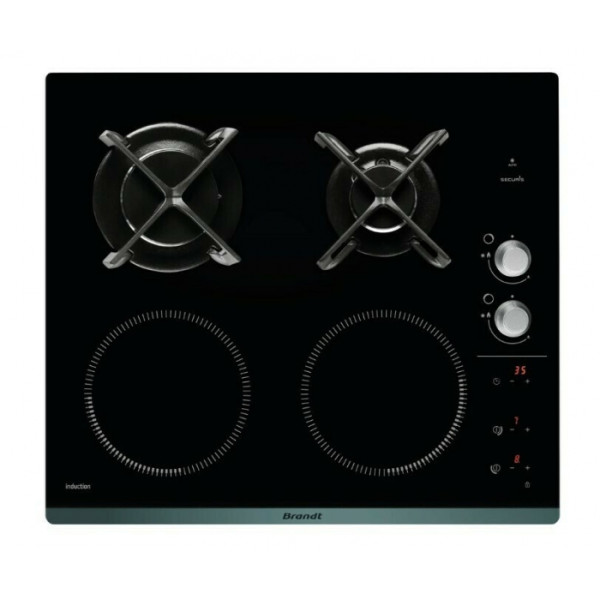 Brandt BPI6414BM Εστία Υγραερίου & Ρεύματος Αυτόνομη 56x49cm