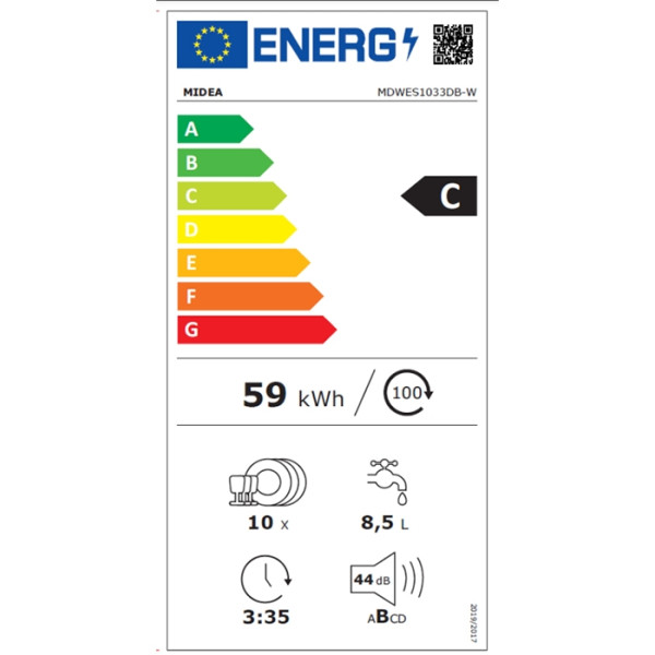 MIDEA MDWES1033DB-W