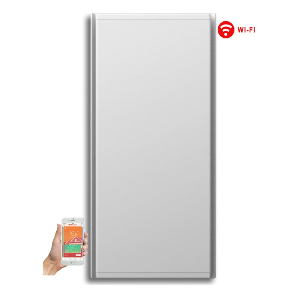 Radialight Icon 7 Επιτοίχιος Θερμοπομπός Μπάνιου 750W με Ηλεκτρονικό Θερμοστάτη και WiFi White
