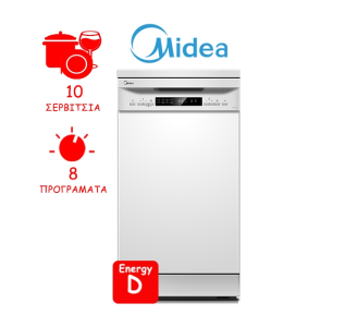 Midea Πλυντήριο Πιάτων MFD45S200W