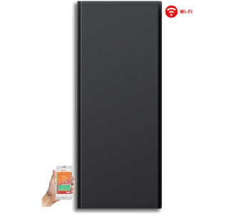 Radialight Icon 10 Επιτοίχιος Θερμοπομπός Μπάνιου 1000W με Ηλεκτρονικό Θερμοστάτη και WiFi Grey
