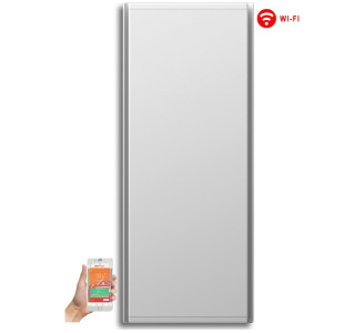 Radialight Icon 10 WiFi Επιτοίχιος Θερμοπομπός Μπάνιου 1000W με Ηλεκτρονικό Θερμοστάτη και WiFi White
