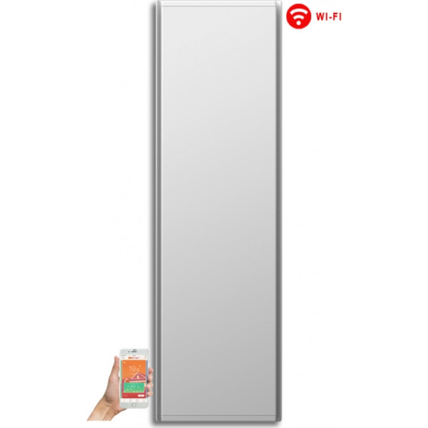 Radialight Icon 15 Επιτοίχιος Θερμοπομπός Μπάνιου 1500W με Ηλεκτρονικό Θερμοστάτη και WiFi White
