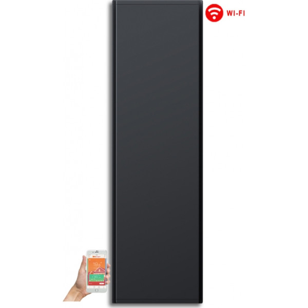 Radialight Icon 15 Επιτοίχιος Θερμοπομπός Μπάνιου 1500W με Ηλεκτρονικό Θερμοστάτη και WiFi Grey