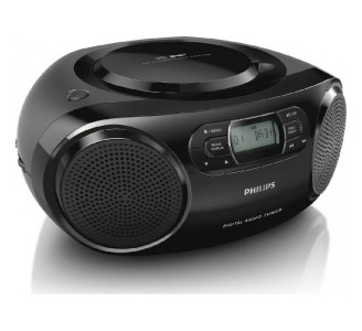 Philips Φορητό Ηχοσύστημα AZB500 με CD / Ραδιόφωνο σε Μαύρο Χρώμα