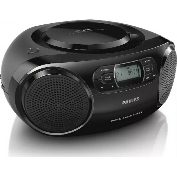 Philips Φορητό Ηχοσύστημα AZB500 με CD / Ραδιόφωνο σε Μαύρο Χρώμα