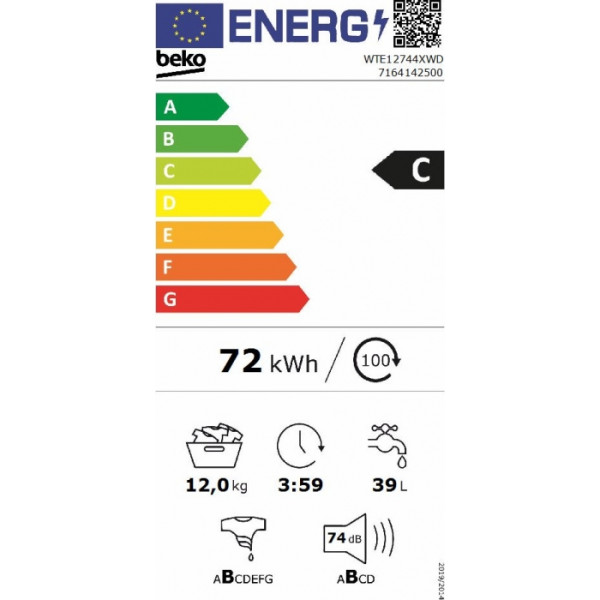 BEKO WTE 12744XWD