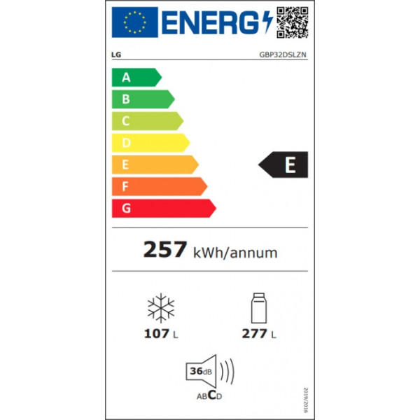 LG Ψυγειοκαταψύκτης NoFrost Inox A++ GBP32DSLZN