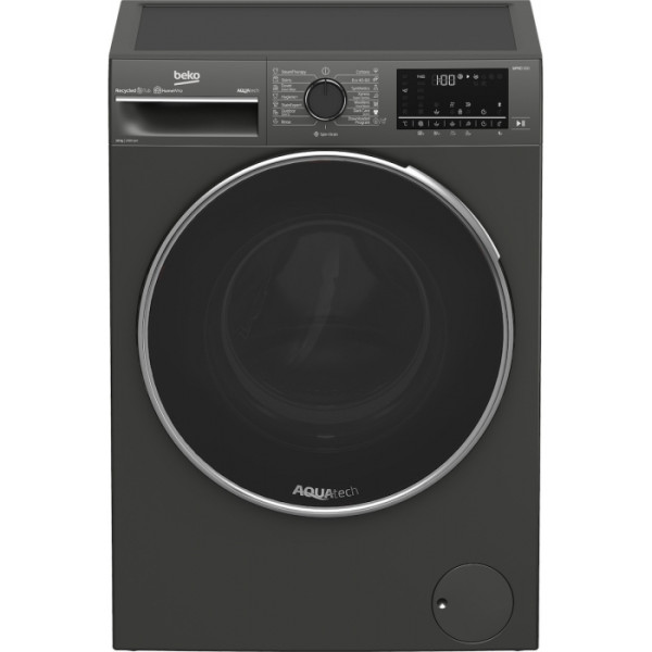 Beko B3WF U 510418 M Πλυντήριο Ρούχων 10kg 1400 Στροφών Μαύρο