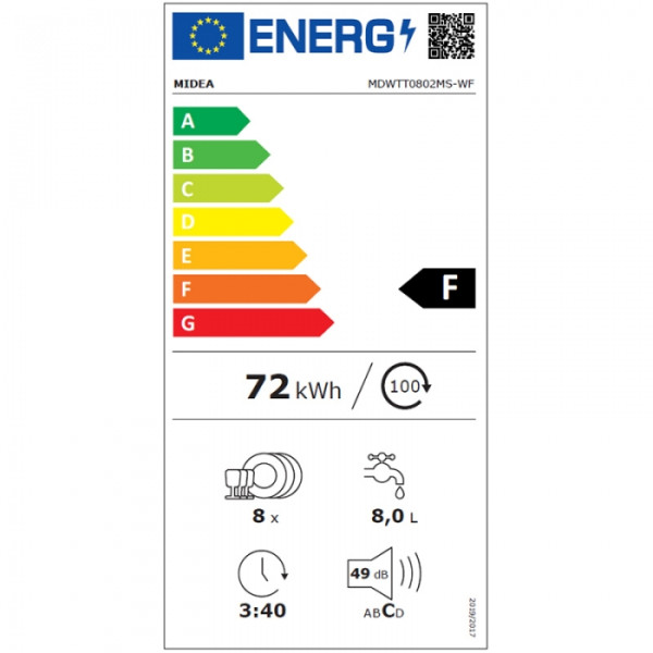 MIDEA MDWTT0802MS-WF