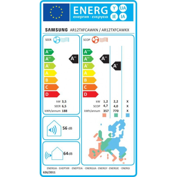 SAMSUNG WIND FREE COMFORT AR12TXFCAWKNEU/AR12TXFCAWKXEU