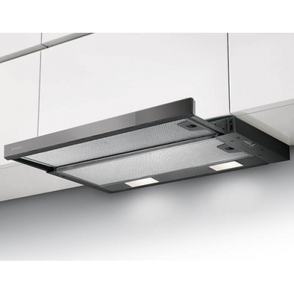 Faber Flexa Glass Συρόμενος Απορροφητήρας 60cm Μαύρος