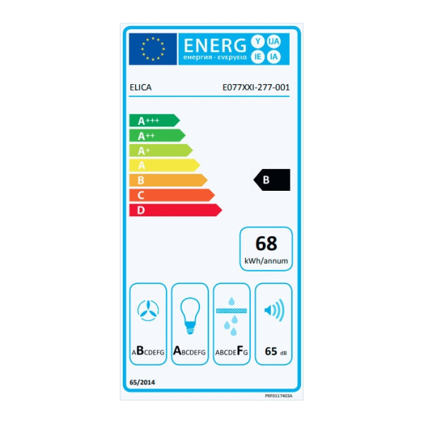 Elica L'essenza BL/A/60 Απορροφητήρας Καμινάδα 60cm Μαύρος