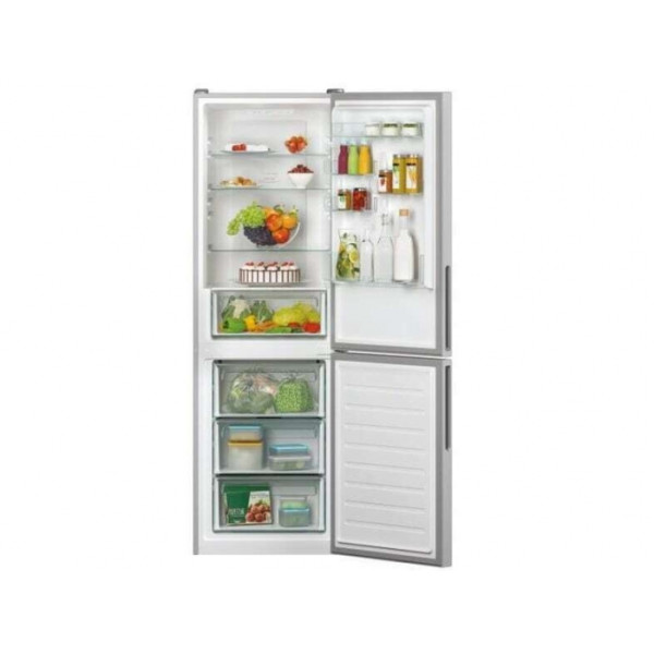 Candy CCE4T618ES Ψυγειοκαταψύκτης 341lt NoFrost Υ185xΠ59.5xΒ65.8εκ. Inox