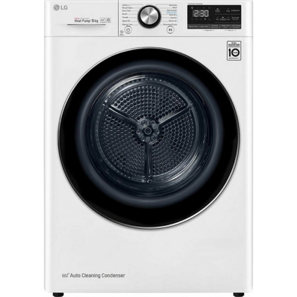 LG RC80V9AV3W με Αντλία Θερμότητας 8kg A+++