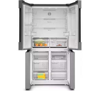 Bosch KFN96VPEA Ψυγείο Ντουλάπα 605lt NoFrost Inox Υ183xΠ91xΒ73.1εκ.