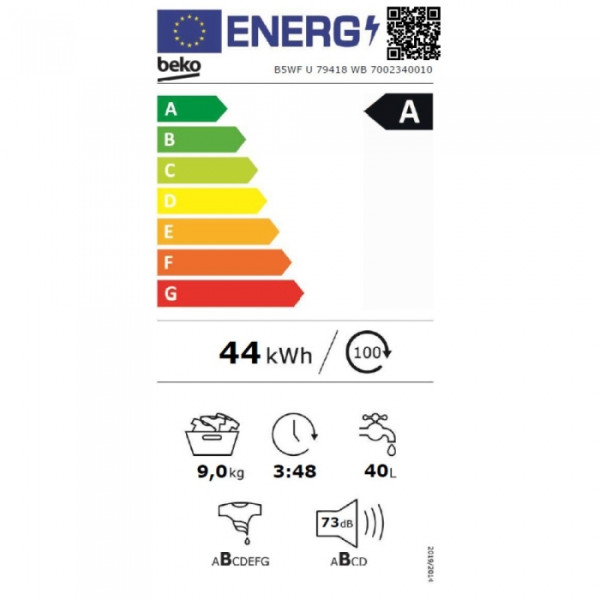 BEKO B5 WF U 79418 WB