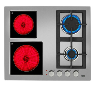 Teka EFX 60.1 2G 2H AI AL Εστία Αερίου & Ρεύματος Αυτόνομη 60x51cm Inox 112610036