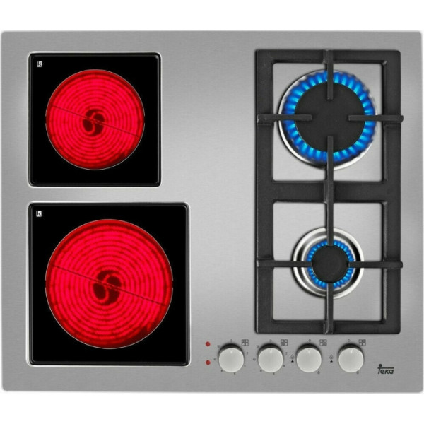 Teka EFX 60.1 2G 2H AI AL Εστία Αερίου & Ρεύματος Αυτόνομη 60x51cm Inox 112610036
