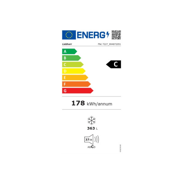 Liebherr FNc 7227 Plus NoFrost Kάθετος Καταψύκτης
