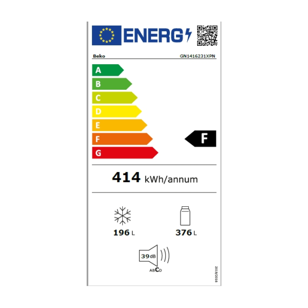Beko GN1416231XPN Ψυγείο Ντουλάπα