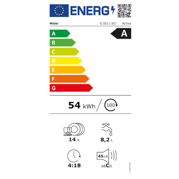MIELE G5611 SCi D ED230 CLST ACTIVE 12845590