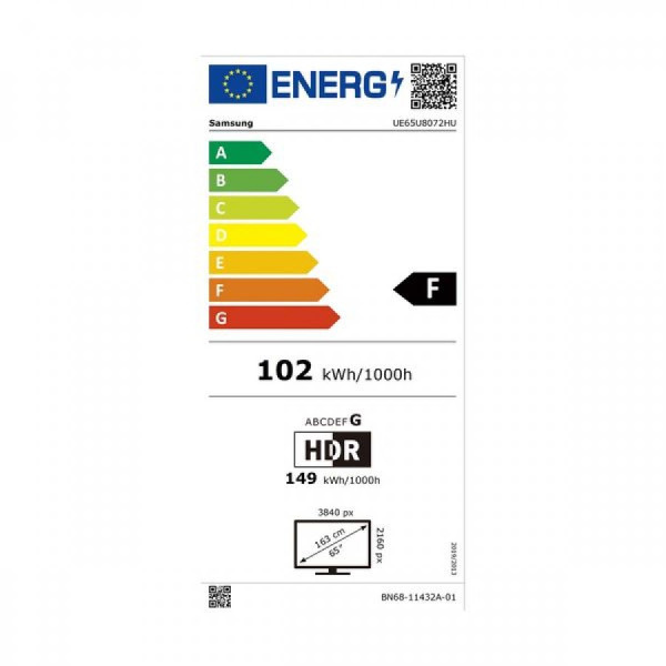 SAMSUNG UE65U8072H 