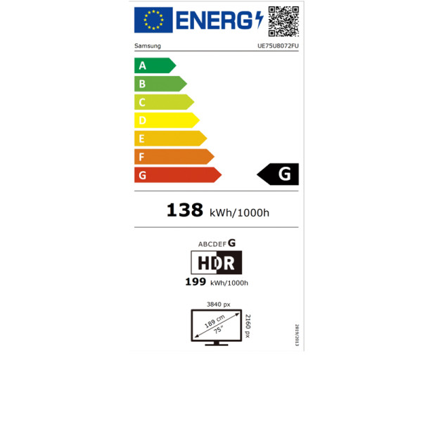 SAMSUNG UE75U8072FUXXH