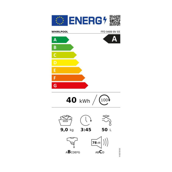 WHIRLPOOL FFD 9489 BV EE